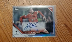 2021-22 Topps UEFA Champions League Jordan Henderson Foil Autograph #BA-JH - Picture 1 of 2