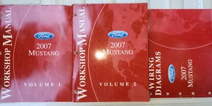 2007 Ford Mustang Service Manuals Set of 3 Shelby - Foto 1 di 1