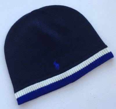 Gorro Polo Ralph Lauren Niños 100% Lana Gorro Edad 4-7 Años Nuevo con Etiquetas Foto 1 de 4
