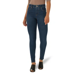 Lee Premium Denim Womens Sz 8M High Rise Slim Fit Sculpting Pull On Skinny Jeans - Picture 1 of 9
