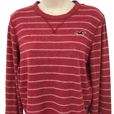 Top térmico Hollister para mujer talla S rojo blanco a rayas manga larga Foto 1 de 4