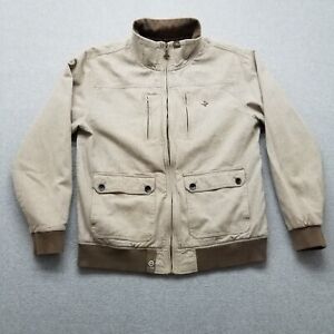 LRG Jacket Mens XL Brown Full Zip Pockets Natural Renewal Program