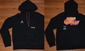 Nike Jordan 3D Jumpman Hoodie Sweatshirt - Black - Size M Medium - Picture 1 of 11