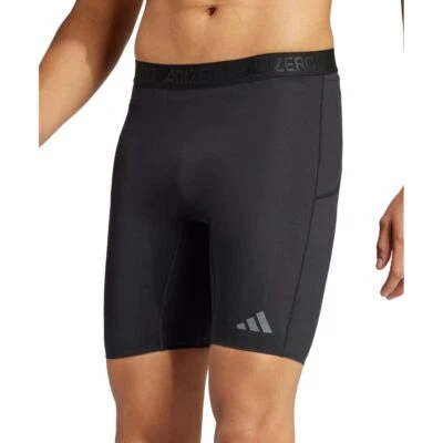 adidas Adizero Mens Short Tights Black Running Lightweight Fitted Sports Shorts - Image 1 of 4