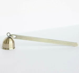 Brushed Gold Candle Snuffer 7.5'' Stainless Steel Accessory Extinguisher Put Out - Picture 1 of 2