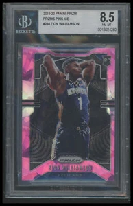 2019-20 Panini Prizm #248 Zion Williamson Prizms Pink Ice BGS 8.5 - Picture 1 of 2