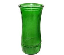 Hoosier Glass Emerald Green 9 3/4" Christmas Holiday Wedding Flower Bud Vase