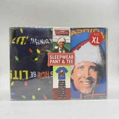 National Lampoons Vacaciones de Navidad Hombre Camiseta y Pantalones Ropa de Dormir PJ Set XL Foto 1 de 3