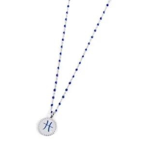 MARLU’ COLLANA pesci ACCIAIO e smalto blu 18CN062 ZODIACO - Foto 1 di 3