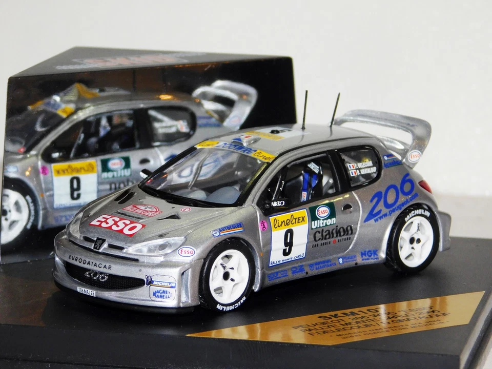 PEUGEOT 206 WRC ESSO #9 DELECOUR MONTE CARLO 2000 SKID SKM107 1:43 - Immagine 1 di 1