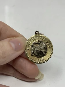 Elco 12kt GF Gold Filled Leo Astrology Pendant July 24 - Aug 23 - Picture 1 of 3