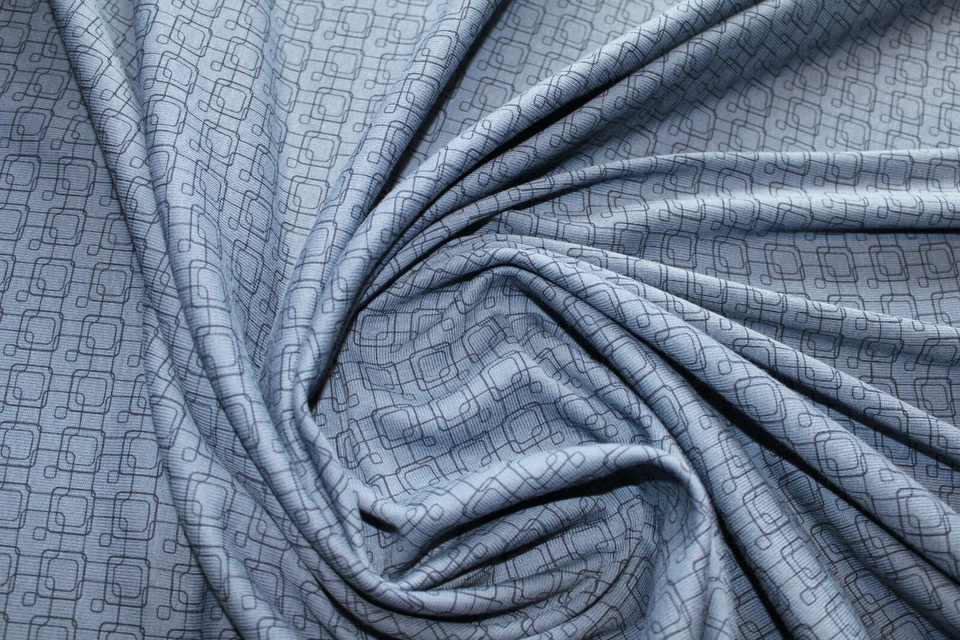 Jersey 3,30€/m² Interlock, Baumwolle, Elasthan mattes blau Meterpreis ME8 - Bild 1 von 2