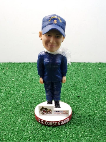 QUAD CITIES RIVER BANDITS US MILITARY BRANCH "COAST GUARD" SGA BOBBLEHEAD Cover