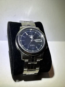 Seiko 5 Men's Black Watch - 7S26-02JO - Picture 1 of 6