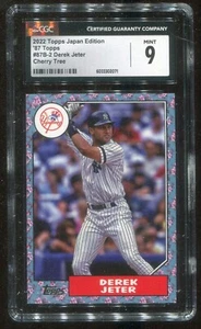 Derek Jeter 2022 Topps Japan 87B-2 Cherry Tree Variation Graded 9 MT by CGC - Picture 1 of 2