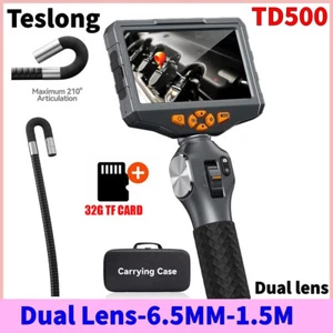 6.5mm Dia Articulating Borescope 5 inches IPS Video Endoscope Inspection Camera - Picture 1 of 12