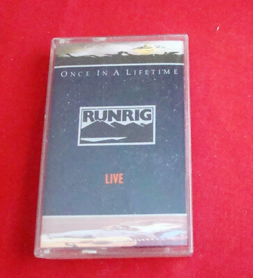 RUNRIG - Live - ONCE IN A LIFETIME, Cassette Tape Album, 1988, Chrysalis - Image 1 of 4