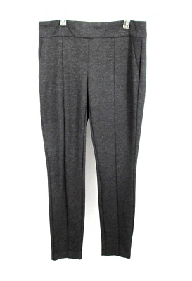 HILARY RADLEY Pull-On Ponte Pants Slacks Women Medium Smoky Gray Stretch Ankle - Image 1 of 4