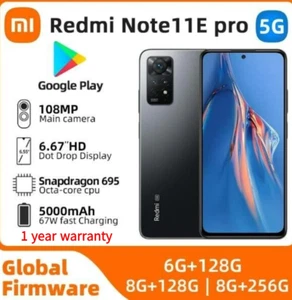 Xiaomi Redmi Note 11E Pro 5G 128GB 5000mAh 108MP Unlocked Smartphone New Sealed - Picture 1 of 22