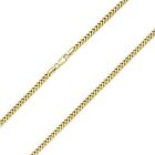 10K Yellow Gold Hollow Franco Necklace Chain 2.0Mm 16-30" - Box Link Women Men