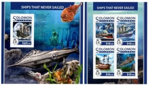 Ships and Boats / Marine Transport  on stamps - Solomon Island MNH** - SN. - Picture 1 of 1