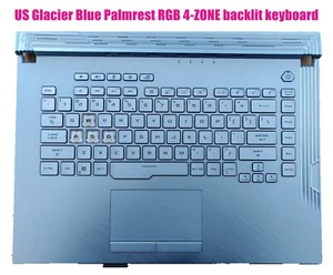 US Palmrest 16PIN RGB 4-ZONE backlit keyboard for Asus ROG Strix G15 G512LWS - Picture 1 of 2