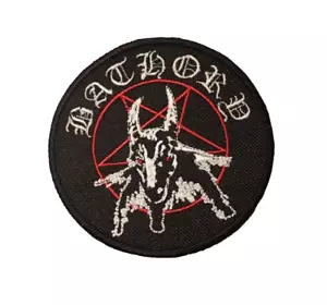 Badaufnäher bestickt Bügeleisen/Nähen schwarz Metallaufnäher - Bild 1 von 1
