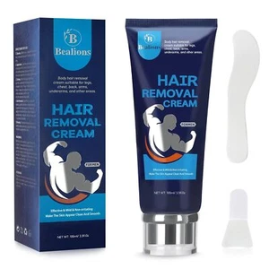 Gentle Hair Removal Cream for Men: No Irritation to Skin - Intimate/Private Area - Picture 1 of 7