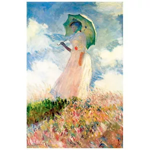 Claude Monet, Estudio de una figura al aire libre mirando a la izquierda IMÁN NEVERA, 1886 - Imagen 1 de 7