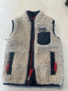 PATAGONIA Vest Kids Vest Natural W Classic Navy 12-18month - Picture 1 of 2