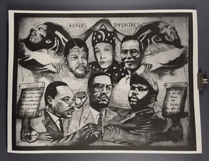 Heroes Immortal: Martin Luther King, Malcolm X, Nelson Mandela, Bob Marley..... - Picture 1 of 2