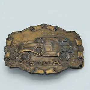 Bergamot Brass Works Model A Ford Belt Buckle V-37 Vintage Used - Picture 1 of 2