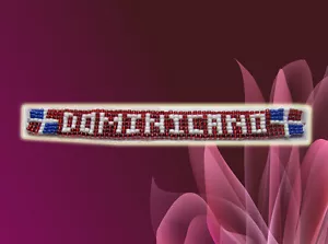 PULSERA REPÚBLICA DOMINICANA CUENTAS REGALO HECHO A MANO PULSERA DOMINICANA RECUERDO - Imagen 1 de 1