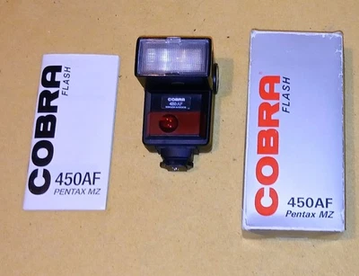 Cobra Pentax 450 AF Flash Pentax MZ Boxed with Instructions  - Tested Working - Image 1 of 4