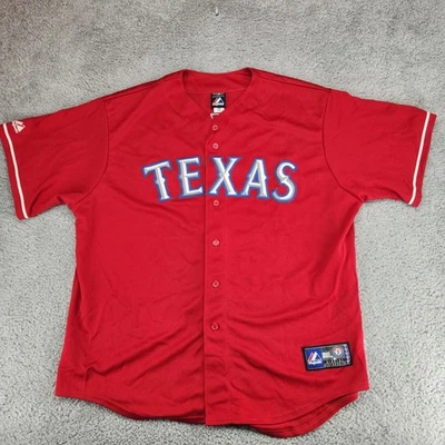 Josh Hamilton Texas Rangers Majestic Jersey Size XXL Red MLB - Image 1 of 4