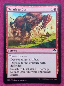Magic The Gathering DOMINARIA UNITED FOIL SMASH TO DUST red card MTG - Picture 1 of 2