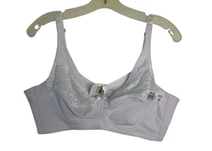 Reggiseno donna nuovo con etichette vintage vintage pizzo bianco NO FERRETTO comodo 42B giada - Foto 1 di 3