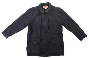 VTG FILSON USA Men's L Charcoal Gray 100% Mackinaw Wool Weekender Jacket Coat - Picture 1 of 10