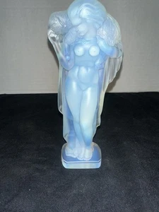 Sabino Glass Figure Lady With Lamb 7 1/2” - Picture 1 of 9