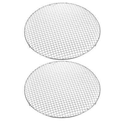 Parrilla de barbacoa redonda de acero inoxidable de 16" 201 con patas de 20 mm 2 piezas Foto 1 de 4