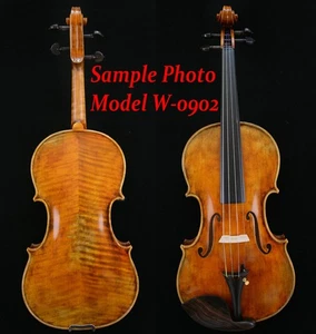 Great Violin 4/4 Full Size Guarneri Violin Antiqued Style Oil Varnish W-0902 - Picture 1 of 12