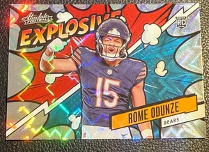 2024 Panini Absolute Rome Odunze Explosive RC Rookie SSP CASE HIT - Picture 1 of 2