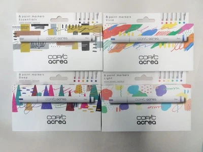 Copic Acrea Lot of 4 (6 Pack) 24 Markers Vivid - Essentials - Deep - Light NEW - Image 1 of 2