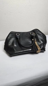 Schwarze Polyurethan Ledertasche - Bild 1 von 9