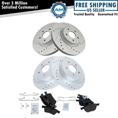 Kit de pastillas de freno delanteras y traseras y rotor para Ford C-Max Escape 2013-2016 Foto 1 de 4