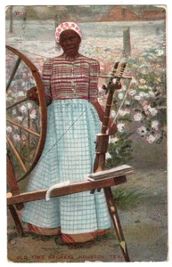 Old Time Negress, Houston, Tex. Unposted Postcard - Picture 1 of 2