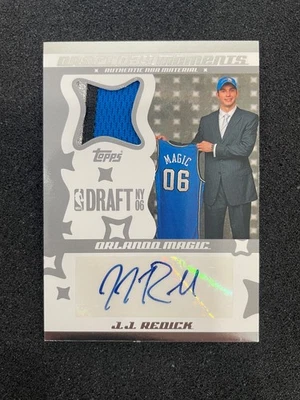 2006 Topps JJ REDICK Rookie Draft Day Moments Patch Auto /25  Magic RPA - Image 1 of 2