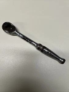 Snap-on 3/8" Dr Chrome Ratchet F710 D Vintage Underline Logo Works #9C - Picture 1 of 14