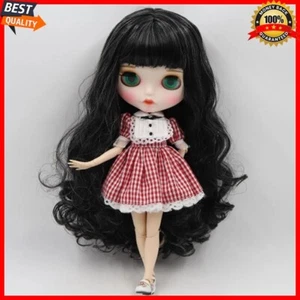 12" Blythe Factory Doll Black Mix Grey Hair BJD Joints Body Matte Face 1/6 - Picture 1 of 24