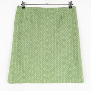Boden gonna a matita 16R verde stampa geometrica foderata business casual primavera estate - Foto 1 di 9
